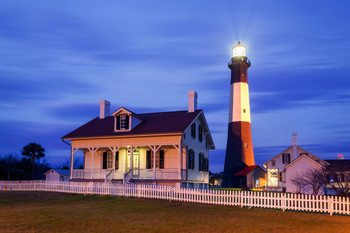 Tybee Island Lighthouse Savannah Georgia Photo Photograph Cool Wall Decor Art Print Poster 18x12