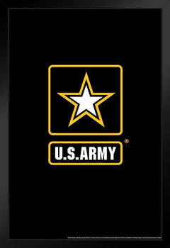 US Army Logo USA Army Family American Military Veteran Motivational Patriotic Officially Licensed Stand or Hang Wood Frame Display 9x13