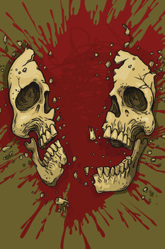 Exploding Skull Gore Fest Cool Wall Decor Art Print Poster 12x18