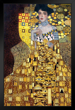 Gustav Klimt Portrait of Mrs Adele Blochbauer Art Nouveau Prints and Posters Gustav Klimt Canvas Wall Art Fine Art Wall Decor Women Landscape Abstract Painting Stand or Hang Wood Frame Display 9x13