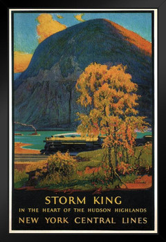 Storm King Hudson Higlands New York Central Lines Railway Vintage Travel Art Print Stand or Hang Wood Frame Display Poster Print 9x13