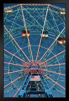 Wonder Wheel Ferris Wheel Coney Island Brooklyn Photo Photograph Art Print Stand or Hang Wood Frame Display Poster Print 9x13