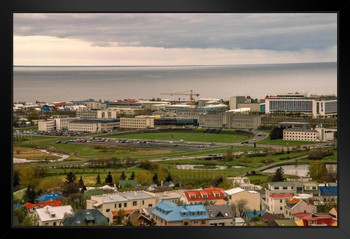 University of Iceland Reykjavik Aerial View Photo Photograph Art Print Stand or Hang Wood Frame Display Poster Print 13x9