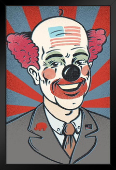 Likely Republican Candidate Clown Funny Art Print Stand or Hang Wood Frame Display Poster Print 9x13
