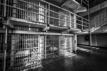 Prison Cells Alcatraz Prison San Francisco B&W Photo Photograph Cool Wall Decor Art Print Poster 18x12