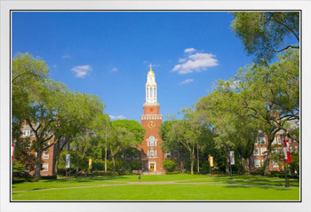 East Quad Brooklyn College Brooklyn NY Photo Photograph White Wood Framed Poster 20x14