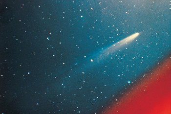 Colorful Photograph of Comet Kohoutek Photo Photograph Cool Wall Decor Art Print Poster 18x12