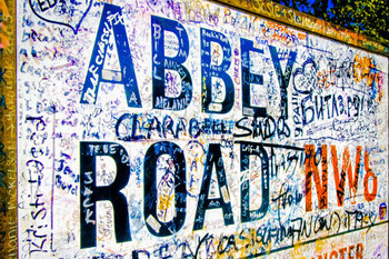 Abbey Road Sign London Photo Print Stretched Canvas Wall Art 16x24 inch