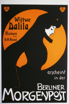 The Widow Dalila By H A Revel Vintage Illustration Art Deco Vintage French Wall Art Nouveau 1920 French Advertising Vintage Poster Prints Art Nouveau Decor Stretched Canvas Art Wall Decor 16x24