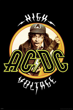 AC/DC High Voltage Album Cover Rock Band Music Classic Retro Vintage Stretched Canvas Art Wall Decor 16x24