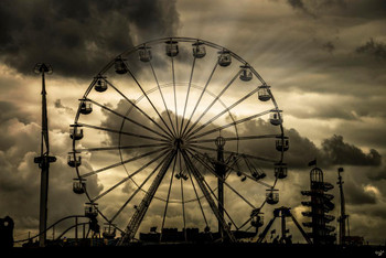 All The Fun Of The Fair by Chris Lord Photo Photograph Stretched Canvas Art Wall Decor 16x24