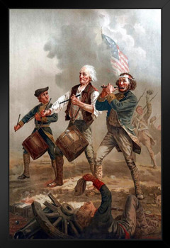 Spirit Of 76 Yankee Doodle By Arcibald Willard 1876 Patriotic Posters American Flag Poster Of Flags For Wall Flags Poster Us Cool Wall Art Stand or Hang Wood Frame Display 9x13