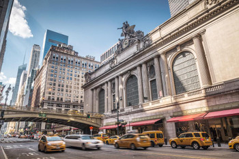 Grand Central Terminal New York City Manhattan Photo Print Stretched Canvas Wall Art 24x16 inch