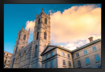 Notre Dame Basilica Montreal Quebec Canada Photo Photograph Art Print Stand or Hang Wood Frame Display Poster Print 13x9