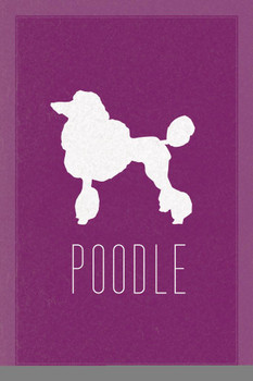 Dogs Silhouette Poodle Purple Dog Posters For Wall Funny Dog Wall Art Dog Wall Decor Dog Posters For Kids Bedroom Animal Wall Poster Cute Animal Posters Stretched Canvas Art Wall Decor 16x24