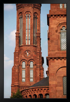 Clock Tower Smithsonian Institution Washington DC Photo Photograph Art Print Stand or Hang Wood Frame Display Poster Print 9x13