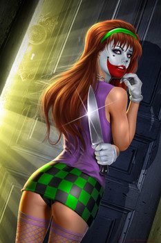 Squeezy Sexy Girl ICP Insane Clown Posse Music Band Tom Wood Fantasy Stretched Canvas Art Wall Decor 16x24