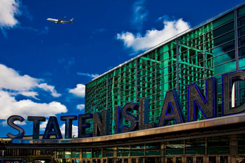 Staten Island Ferry Terminal by Chris Lord Photo Photograph Stretched Canvas Art Wall Decor 16x24