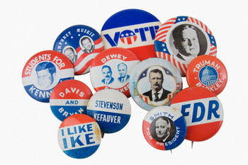Vintage Presidential Election Buttons Pins Photo Photograph Cool Wall Decor Art Print Poster 18x12