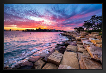 Barangaroo Reserve Park Sydney New South Wales Australia Photo Photograph Art Print Stand or Hang Wood Frame Display Poster Print 13x9