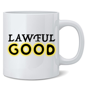 Lawful Good Roleplaying Game Alignment RPG Gamer Funny Cool Ceramic Coffee Mug Tea Cup Fun Novelty 12 oz