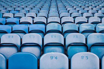 Empty Seats In Football Stadium Soccer Futball Cool Wall Decor Art Print Poster 24x36