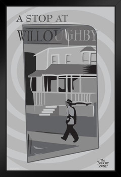 The Twilight Zone A Stop At Willoughby Episode Retro Vintage Classic TV Series Merchandise Television Show Rod Serling Black Wood Framed Art Poster 14x20 The Twilight Zone A Stop At Willoughby Episode Retro Vintage Classic TV Series Merchandise Television Show Rod Serling Black Wood Framed Art Poster 14x20