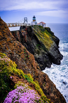 Point Bonita Lighthouse San Francisco Bay Marin Headlands California Photo Photograph Cool Wall Decor Art Print Poster 12x18