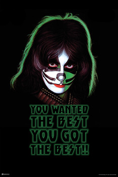 Kiss Poster Catman Peter Criss Solo Album You Wanted the Best You Got the Best Kiss Band Merchandise Kiss Collectibles Kiss Memorabilia Heavy Metal Merch 1970s Cool Wall Decor Art Print Poster 12x18