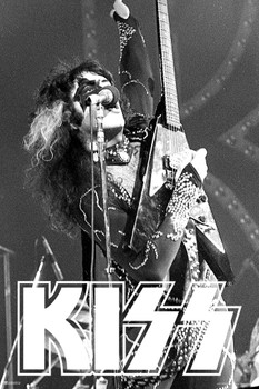 Kiss Poster The Starchild Live Concert Kiss Band Merchandise Kiss Collectibles Kiss Memorabilia Heavy Metal Music Merch 1970s Retro Vintage Makeup Accessories Cool Wall Decor Art Print Poster 12x18
