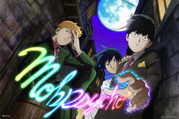 Mob Psycho 100 Poster Mob Reigen Dimple Autumn Funny Crunchyroll