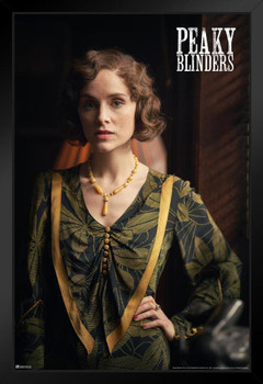 Peaky Blinders Poster Ada Shelby Peaky Blinders Merchandise Peaky Blinders Print Shelby Company Limited Tommy Television Series TV Show Sophie Rundle Black Wood Framed Art Poster 14x20