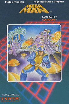 Mega Man NES Cover Box Art Video Game Video Gamer Classic Retro Vintage 80s Gaming MegaMan Capcom Legacy Collection Megaman 11 Mega Man X Dr Wily Cool Wall Decor Art Print Poster 24x36