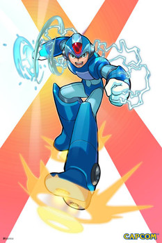 Mega Man X Power Video Game Video Gamer Classic Retro Vintage 90s Gaming MegaMan Capcom Legacy Collection Megaman 11 Mega Man X Dr Wily Thick Paper Sign Print Picture 8x12