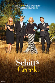Laminated Schitts Creek Poster Season 1 Key Art TV Series 1 Official Schitts Creek Merchandise David Rose Apothecary Merchandise Rosebud Motel Moira Rose Alexis Rose Poster Dry Erase Wall Art 24x36