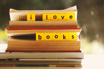 I Love Books Photo Photograph Cool Wall Art Print Poster 18x12