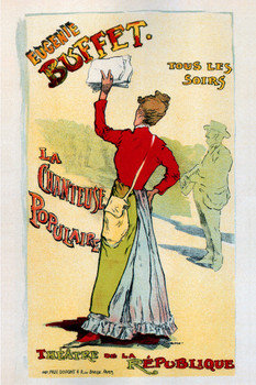 La Chanteuse Populaire Cabaret Paris Vintage Illustration Art Deco Vintage French Wall Art Nouveau French Advertising Vintage Poster Prints Art Nouveau Decor Cool Wall Decor Art Print Poster 12x18