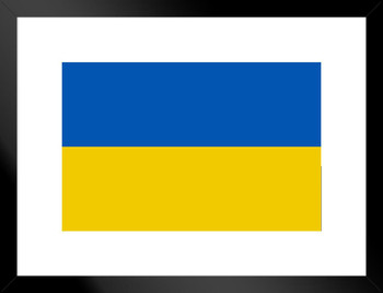 Ukraine Flag Stand With Ukraine Support Ukrainian Independence President Zelenskyy Ghost of Kyiv Resistance Pride Matted Framed Wall Decor Art Print 20x26