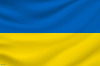 Ukraine Waving Flag Support Ukrainian Independence President Zelenskyy Ghost of Kyiv Resistance Pride Thick Paper Sign Print Picture 8x12