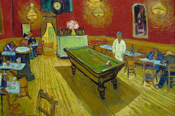 Vincent Van Gogh The Night Cafe Van Gogh Wall Art Impressionist Portrait Painting Style Fine Art Home Decor Realism Romantic Artwork Decorative Wall Decor Cool Wall Decor Art Print Poster 24x16