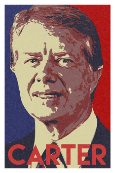 President Jimmy Carter Pop Art Presidential Portrait Face Artwork Democrat Democratic Politician Politics Cool Wall Decor Art Print Poster 16x24
