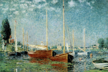 Claude Monet Argenteuil 1875 Impressionist Oil On Canvas Landscape Painting Cool Wall Decor Art Print Poster 16x24