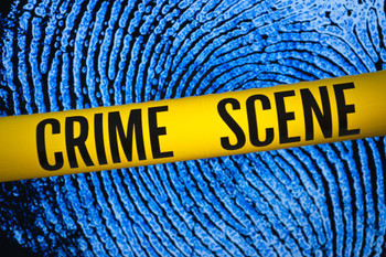 Crime Scene Tape Fingerprint Background Forensic Science Classroom Teacher Teaching Law Enforcement Cool Wall Decor Art Print Poster 24x16