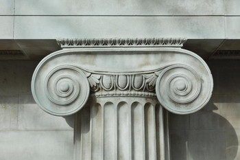 Detail of an Ionic Column Photo Photograph Cool Wall Decor Art Print Poster 24x16