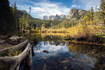 Fern Lake Colorado Rocky Mountain National Park Photo Photograph Cool Wall Decor Art Print Poster 24x16