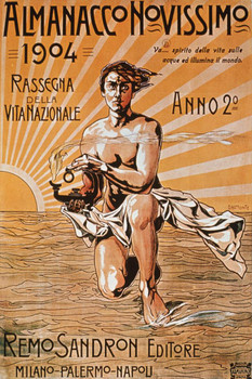 Ninth Almanac Magazine Vintage Illustration Art Deco Vintage French Wall Art Nouveau 1920 French Advertising Vintage Poster Prints Art Nouveau Decor Cool Wall Decor Art Print Poster 16x24