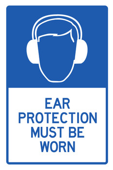 Ear Protection Must Be Worn Sign Cool Wall Art Print Poster 12x18