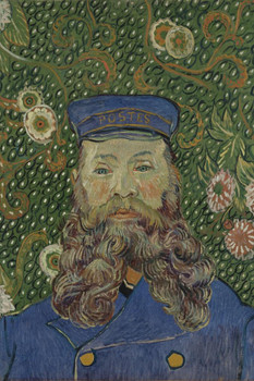Vincent Van Gogh Portrait Of Postman Joseph Roulin Van Gogh Wall Art Impressionist Portrait Painting Style Fine Art Home Decor Realism Decorative Wall Decor Cool Wall Decor Art Print Poster 16x24