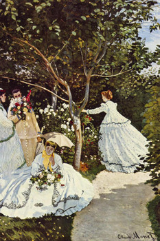 Laminated Claude Monet Women In The Garden Impressionist Art Posters Claude Monet Prints Nature Landscape Painting Claude Monet Canvas Wall Art French Wall Decor Monet Art Poster Dry Erase Sign 16x24