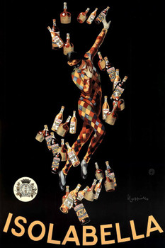 Laminated Leonetto Cappiello Isolabella Italian Liqueur Liquor Spirit Vintage Advertising Print Poster Dry Erase Sign 16x24